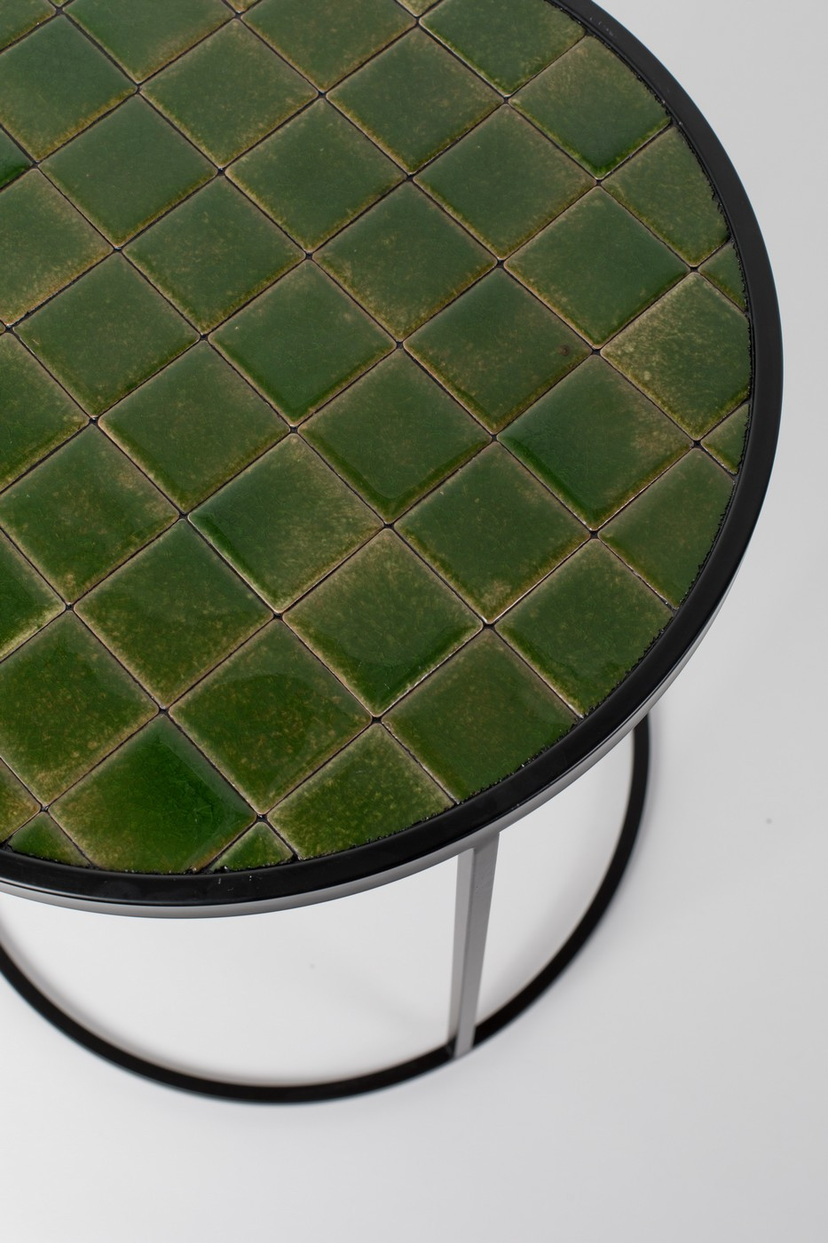 Green Glazed Side Table