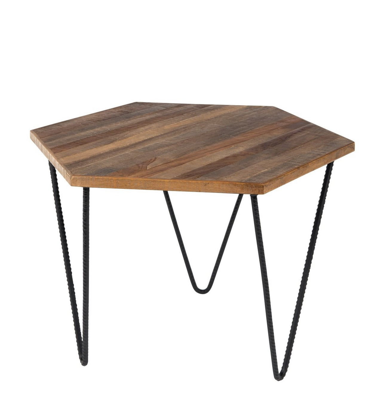 Low wooden table Polygone