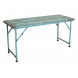 VINTAGE - Iron blue folding table