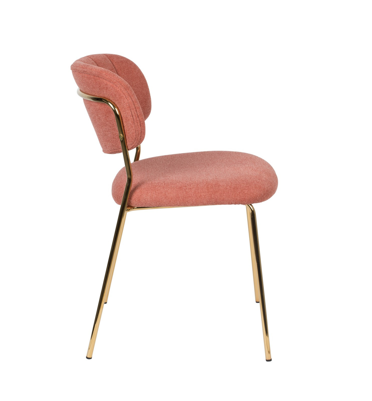 Chaise tendance or rose