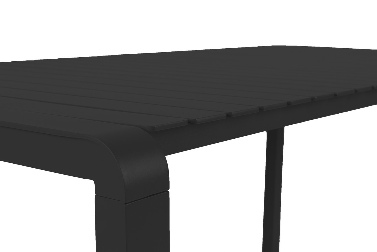 Table exterieure noire aluminium zuiver