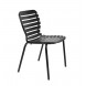 VONDEL - Chaise de jardin en aluminium noir