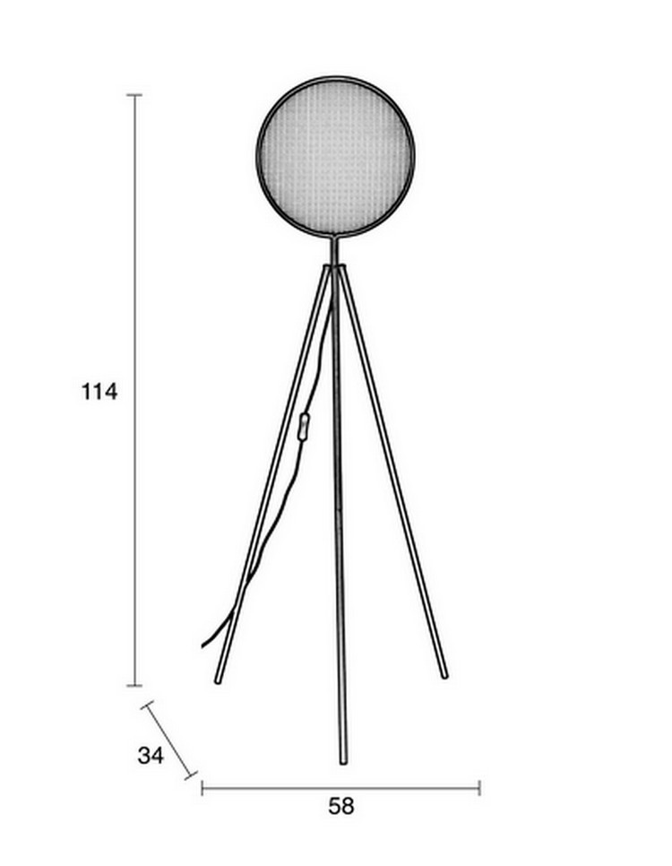 SIEN - Lampadaire chez Zuiver-dimensions