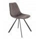 FRANKY - Grey velvet dining chair