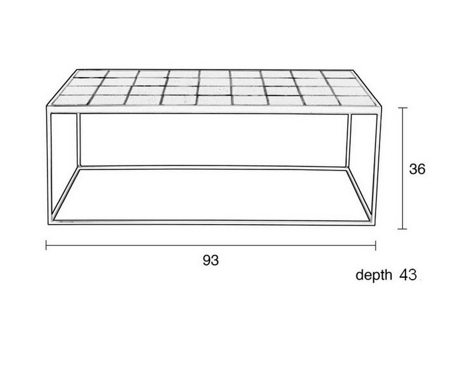 Low table Glazed Zuiver