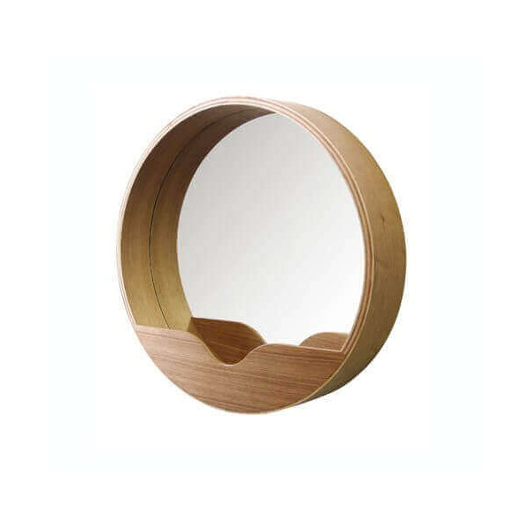Nature design mirror tendancy eco in wood