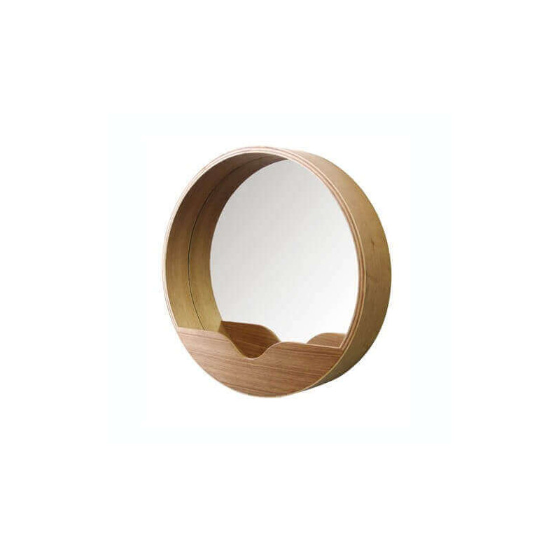 Nature design mirror tendancy eco in wood