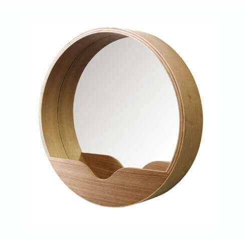 Nature design mirror tendancy eco in wood