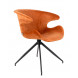 MIA - Chaise velours orange
