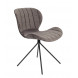 OMG -  Grey velvet design chair