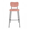 BENSON - Pink Velvet bar chair by Zuiver 
