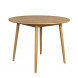 FAB - D100 Mesa de comedor redonda de madera