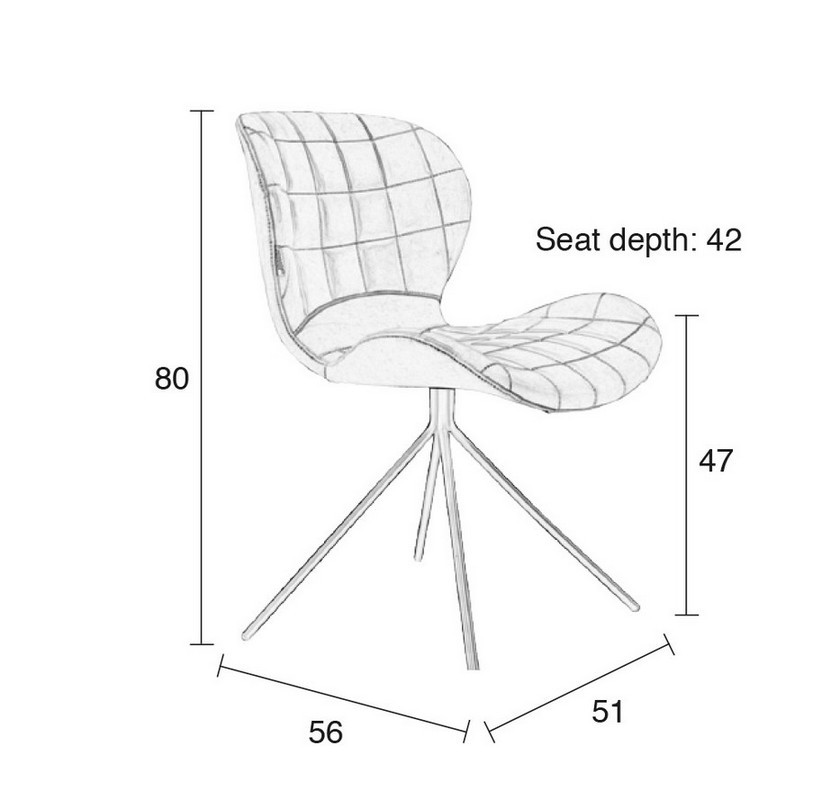 Dining chair OMG - size