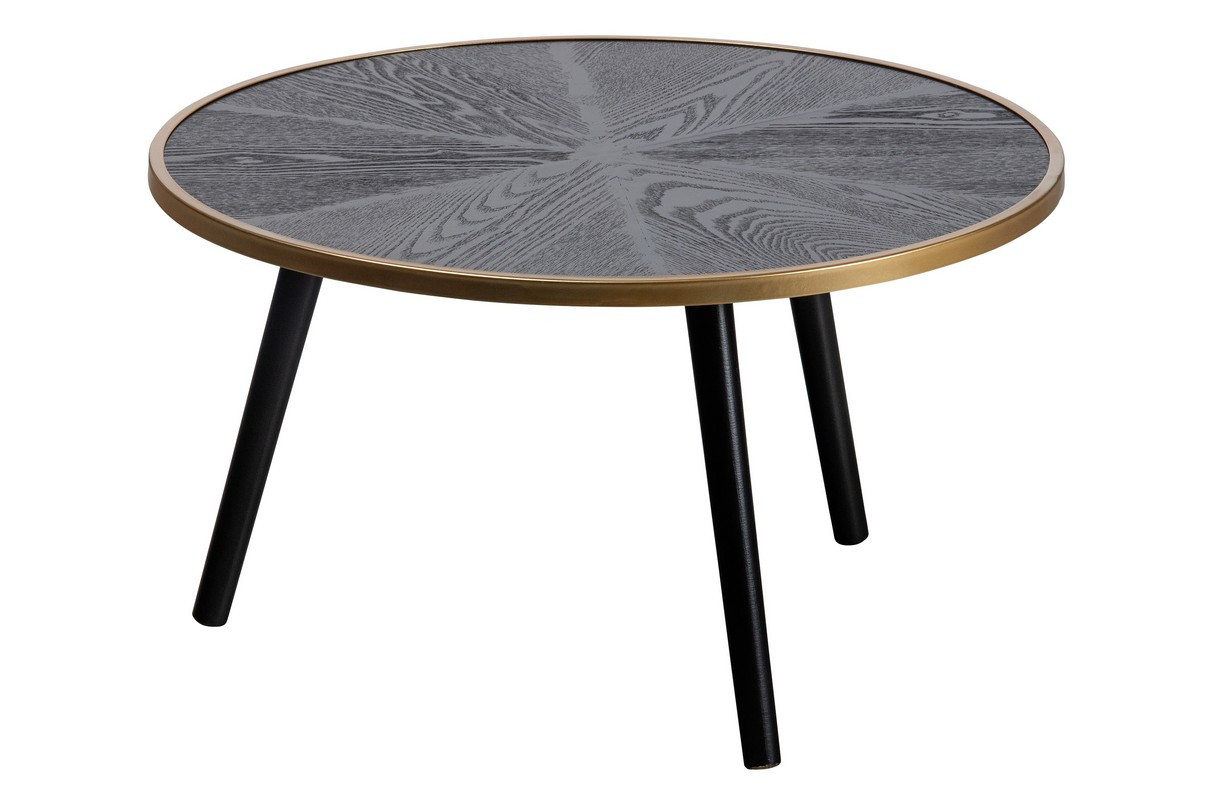 Black Round coffee table - Bella