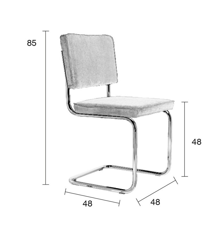 Chaise Ridge Zuiver-dimensions