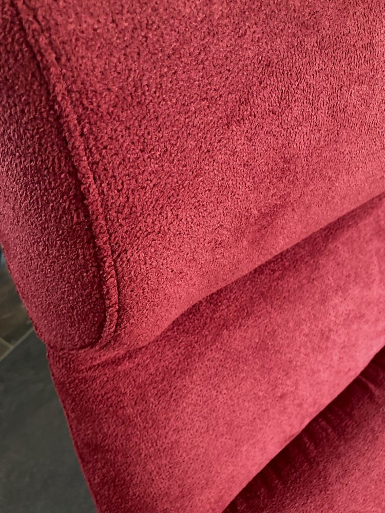 Tela para sillón de terciopelo rojo