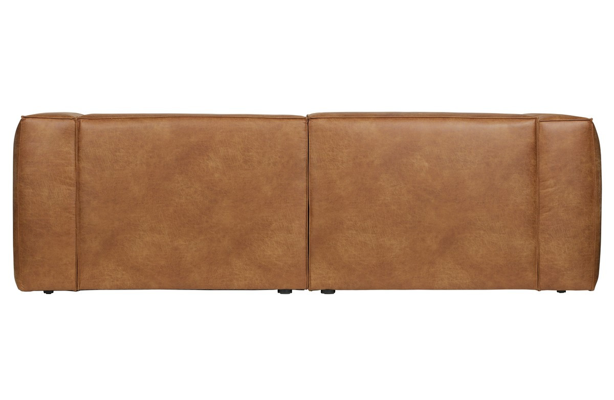 Canape cuir 3 places marron 