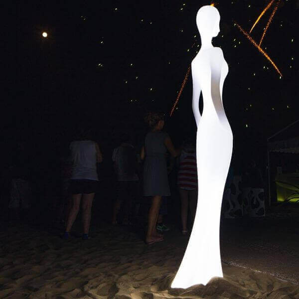 Huge Penelope sculpture by MyYour, luminous decoration for outdoor