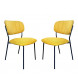BELLAGIO - 2 yellow dining chairs