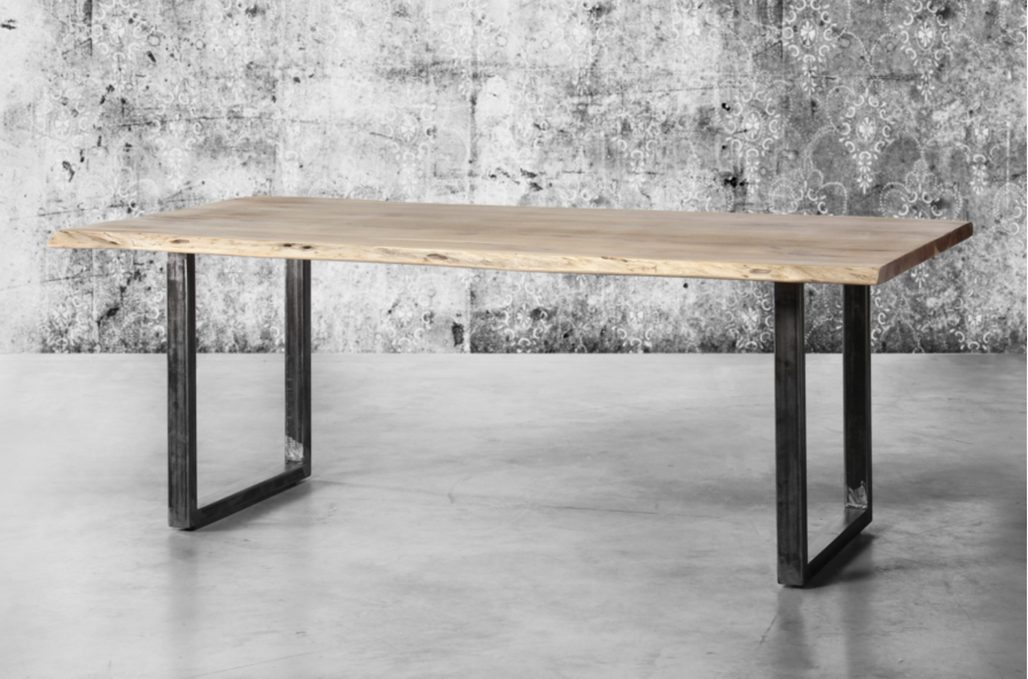 STEELWOOD - Table repas bois/acier L180 autre vue