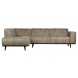 STATEMENT - Ecksofa links 4-Sitzer in Elephant skin