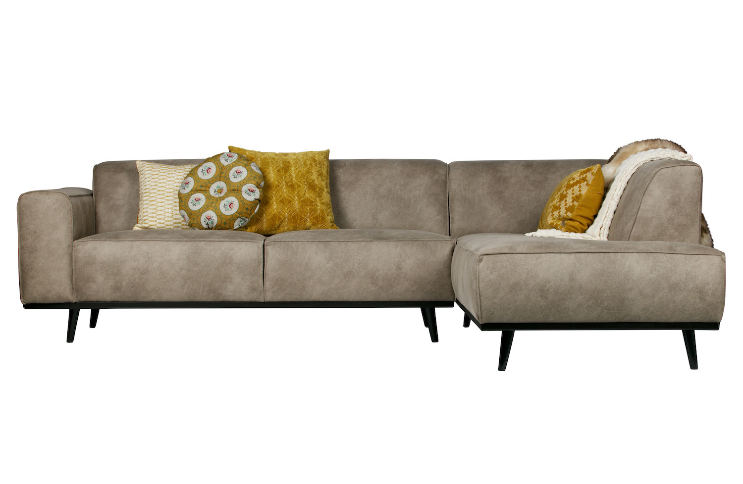 STATEMENT - Elephant Grey right Corner Sofa