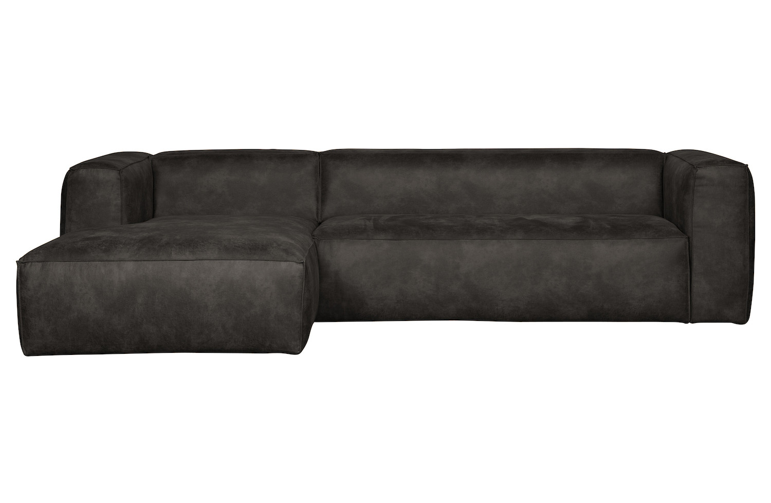 BEAN - Brown Eco Leather 3 Seater Sofa