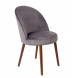 BARBARA - Grey Velvet dining chair