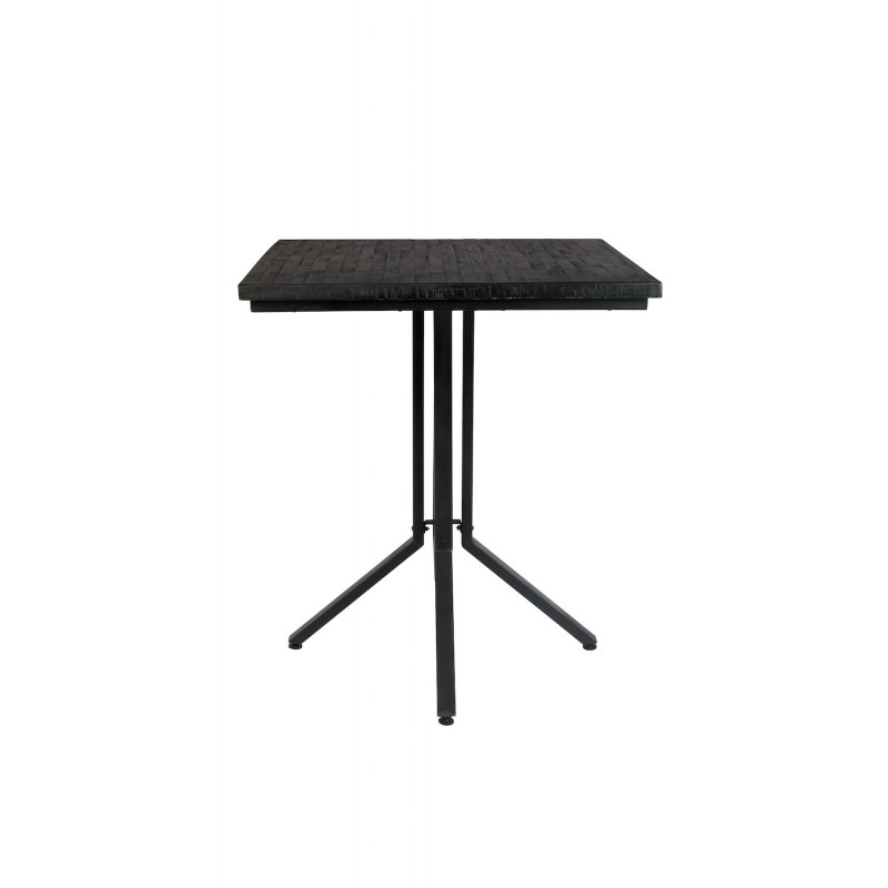 ZEMA - Table comptoir bois noire 75