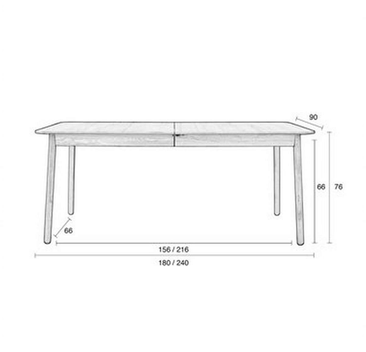 Glimps Dining Table-size