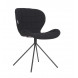 OMG - Chaise design en tissu noir