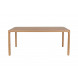 STORM -  L180 Dining table clear Ash wood