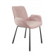 BRIT - Pink velvet dining chair