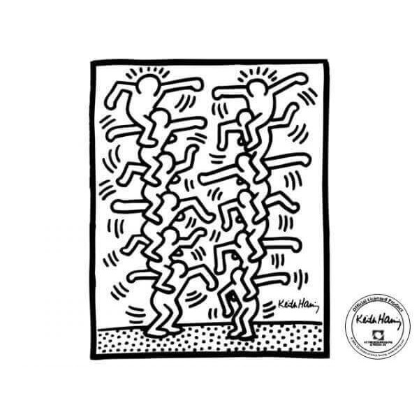 Idées cadeaux Déco Two stack of figures Keith Haring