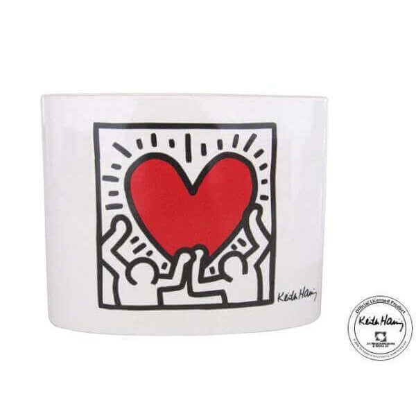 Vase Keith Haring Men With Heart