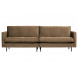 RODEO - Brown velvet sofa