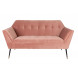 KATE - 2-Sitzer-Sofa aus Samt L149, Rosa