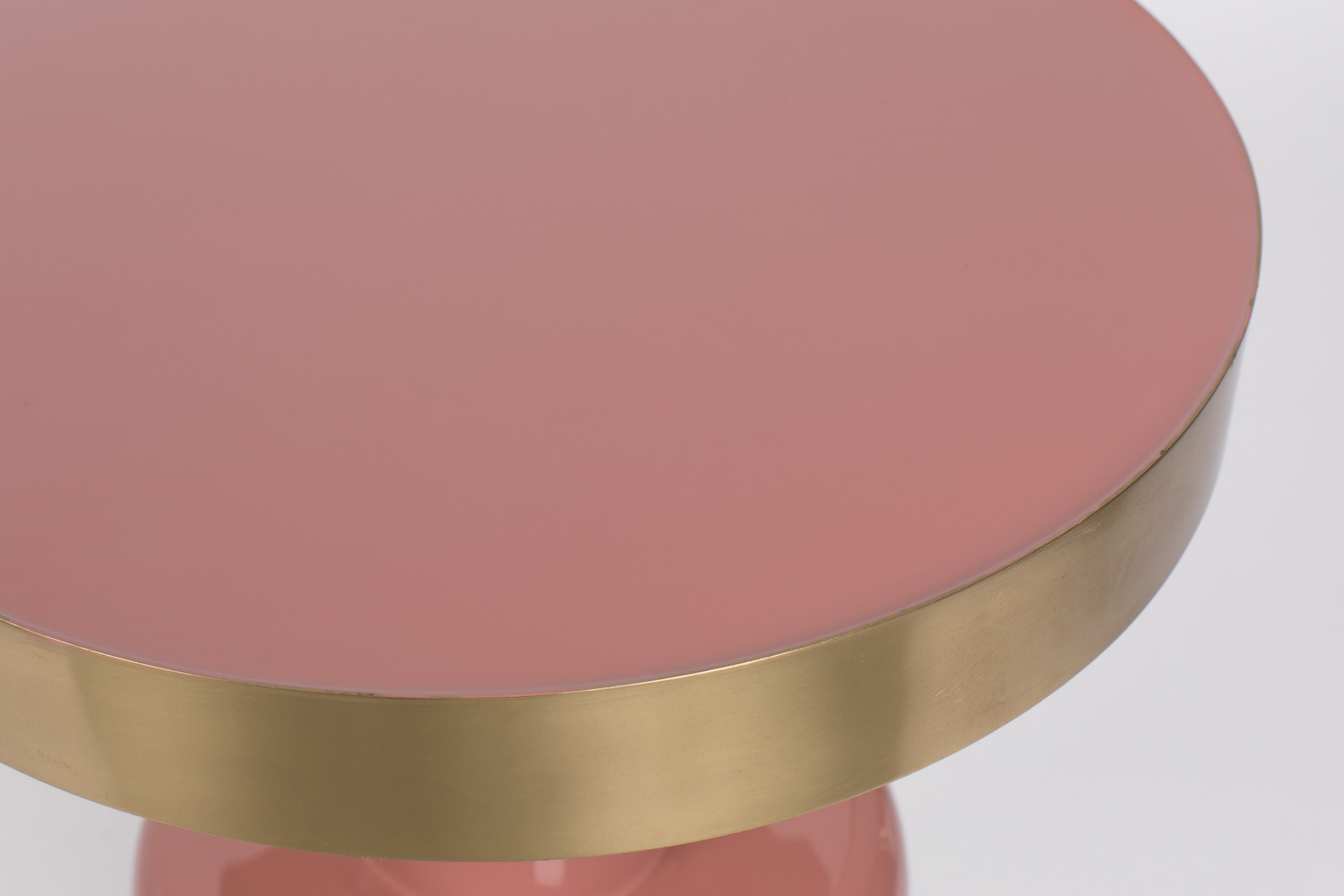 Small round Enamelled table Glam