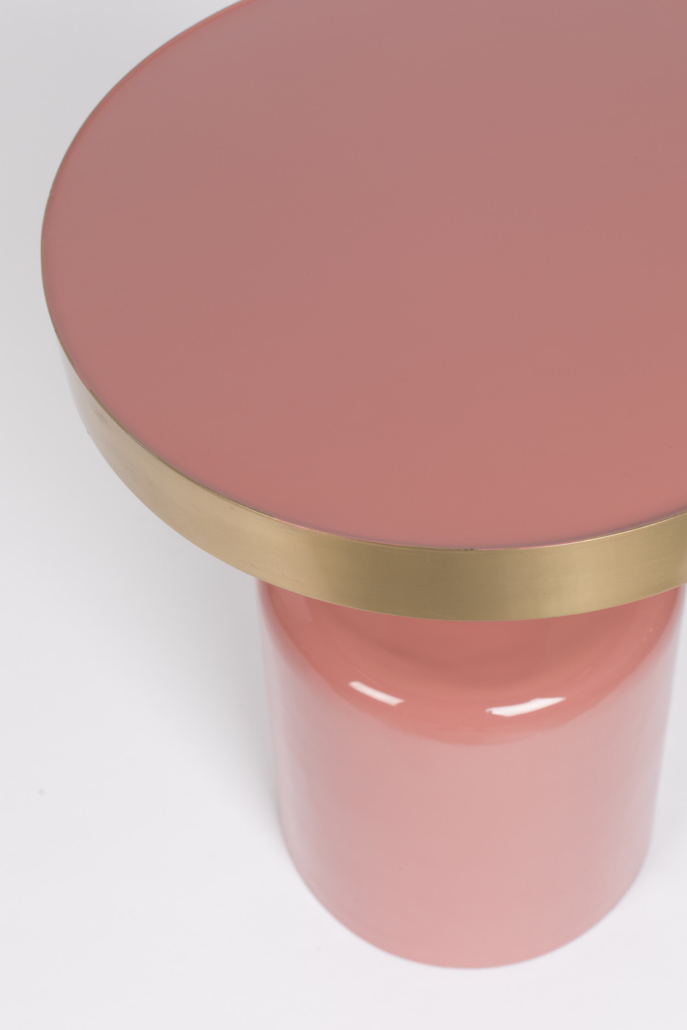 Small round Enamelled table Glam