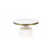 GLAM  - Table basse ronde blanche D60
