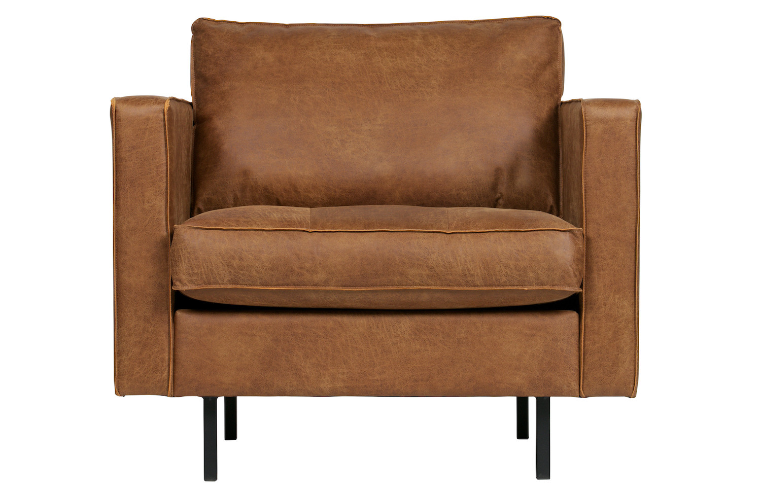 RODEO - Fauteuil vintage en cuir cognac