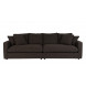 SENSE - 3-Sitzer-Sofa aus braunem Stoff