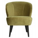 SARA - Light green velvet armchair