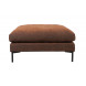 SUMMER - Pouf en tissu marron