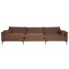 SUMMER -Brown large comfortable sofa 335 cm