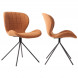 OMG - 2 chaises design en tissu camel