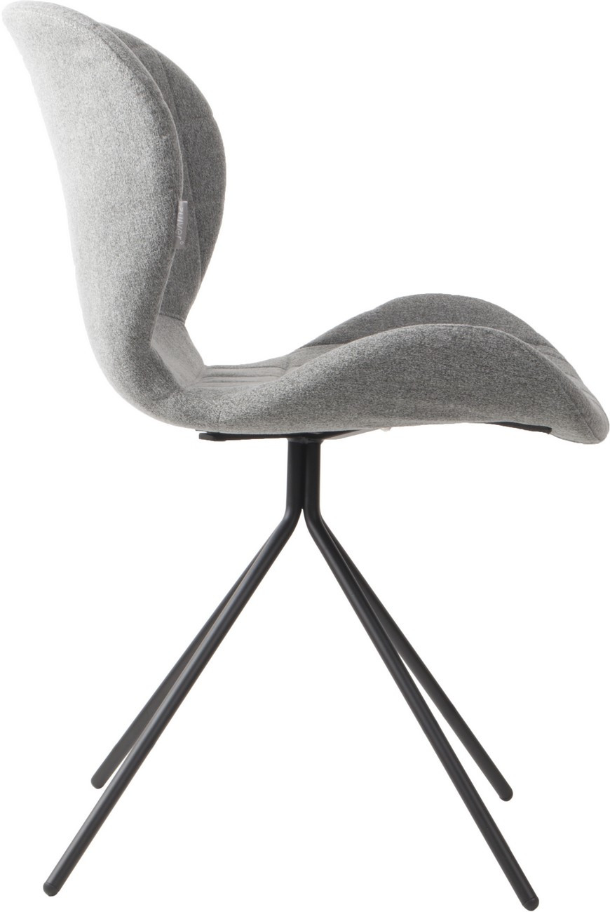 OMG - Chaise design OMG tissu gris