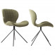 OMG - 2 chaises design en tissu vert