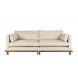 BLOSSOM - 3-Sitzer-Sofa aus Samt, beig