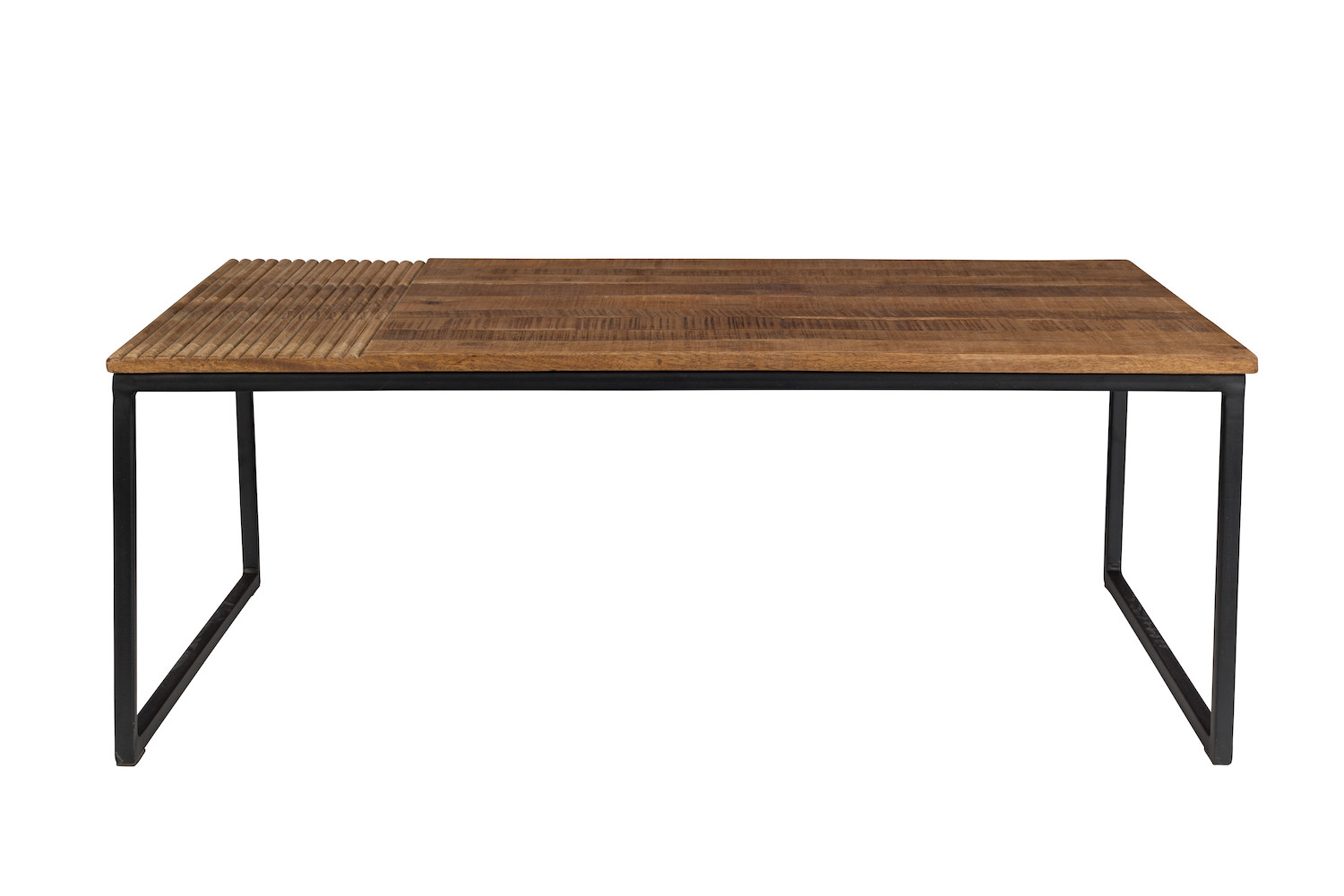 RANDI - Wood and iron coffee table L 110